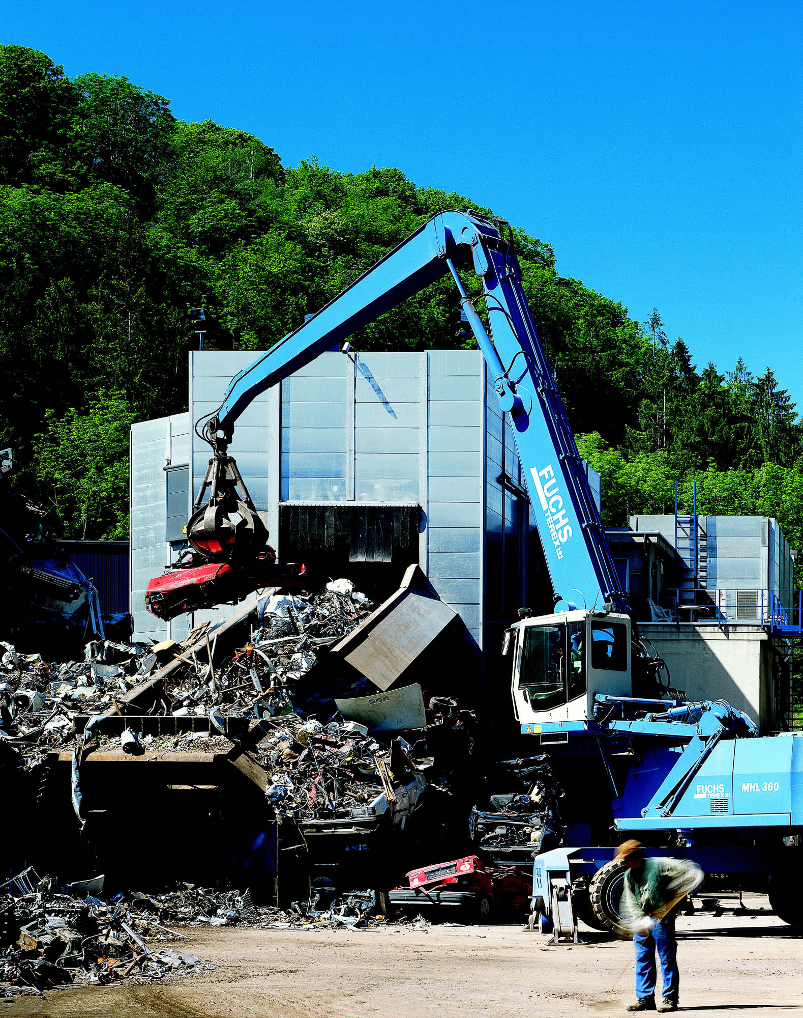 Ancho del proceso de reciclaje de metal